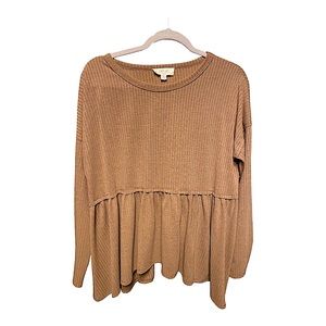 Super cute boutique long sleeve camisole size L